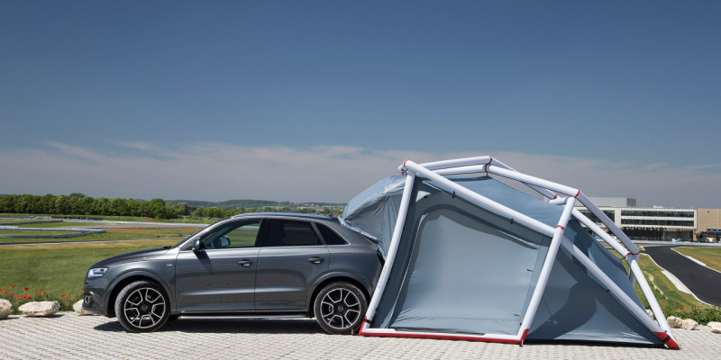 Una tienda de campaña para el Audi Q3